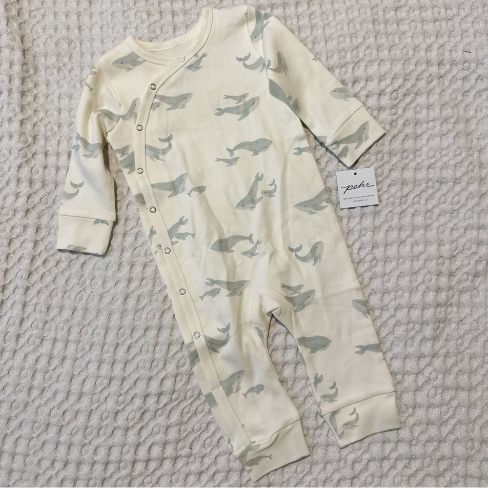 NWT PEHR baby organic kimono romper size 6-12 months